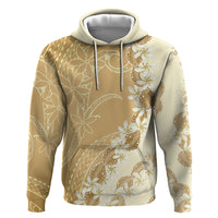 Heiva i Tahiti Hoodie Tahitian Tiare Maori Cowrie Lei Brown LT14 Pullover Hoodie Brown - Polynesian Pride