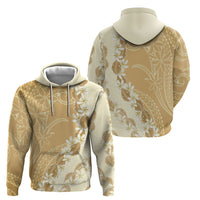 Heiva i Tahiti Hoodie Tahitian Tiare Maori Cowrie Lei Brown LT14 - Polynesian Pride