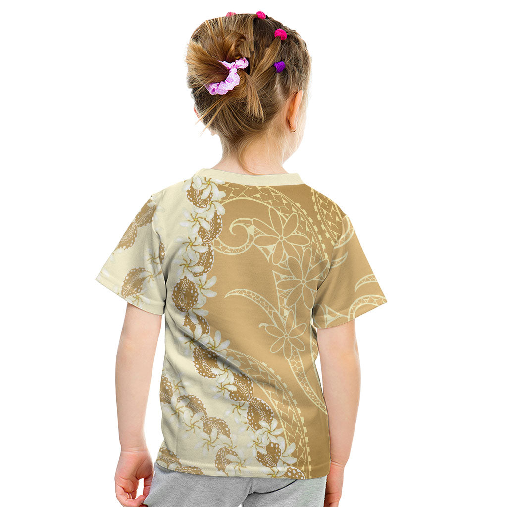 Heiva i Tahiti Kid T Shirt Tahitian Tiare Maori Cowrie Lei Brown LT14 - Polynesian Pride
