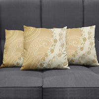 Heiva i Tahiti Pillow Cover Tahitian Tiare Maori Cowrie Lei Brown