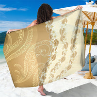 Heiva i Tahiti Sarong Tahitian Tiare Maori Cowrie Lei Brown
