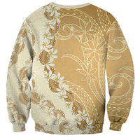 Heiva i Tahiti Sweatshirt Tahitian Tiare Maori Cowrie Lei Brown LT14 - Polynesian Pride