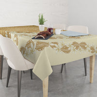 Heiva i Tahiti Tablecloth Tahitian Tiare Maori Cowrie Lei Brown LT14 - Polynesian Pride