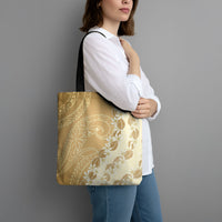 Heiva i Tahiti Tote Bag Tahitian Tiare Maori Cowrie Lei Brown