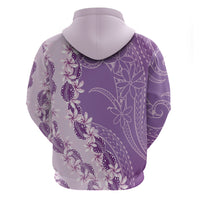 Heiva i Tahiti Hoodie Tahitian Tiare Maori Cowrie Lei Purple