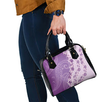 Heiva i Tahiti Shoulder Handbag Tahitian Tiare Maori Cowrie Lei Purple LT14 - Polynesian Pride