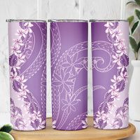 Heiva i Tahiti Skinny Tumbler Tahitian Tiare Maori Cowrie Lei Purple