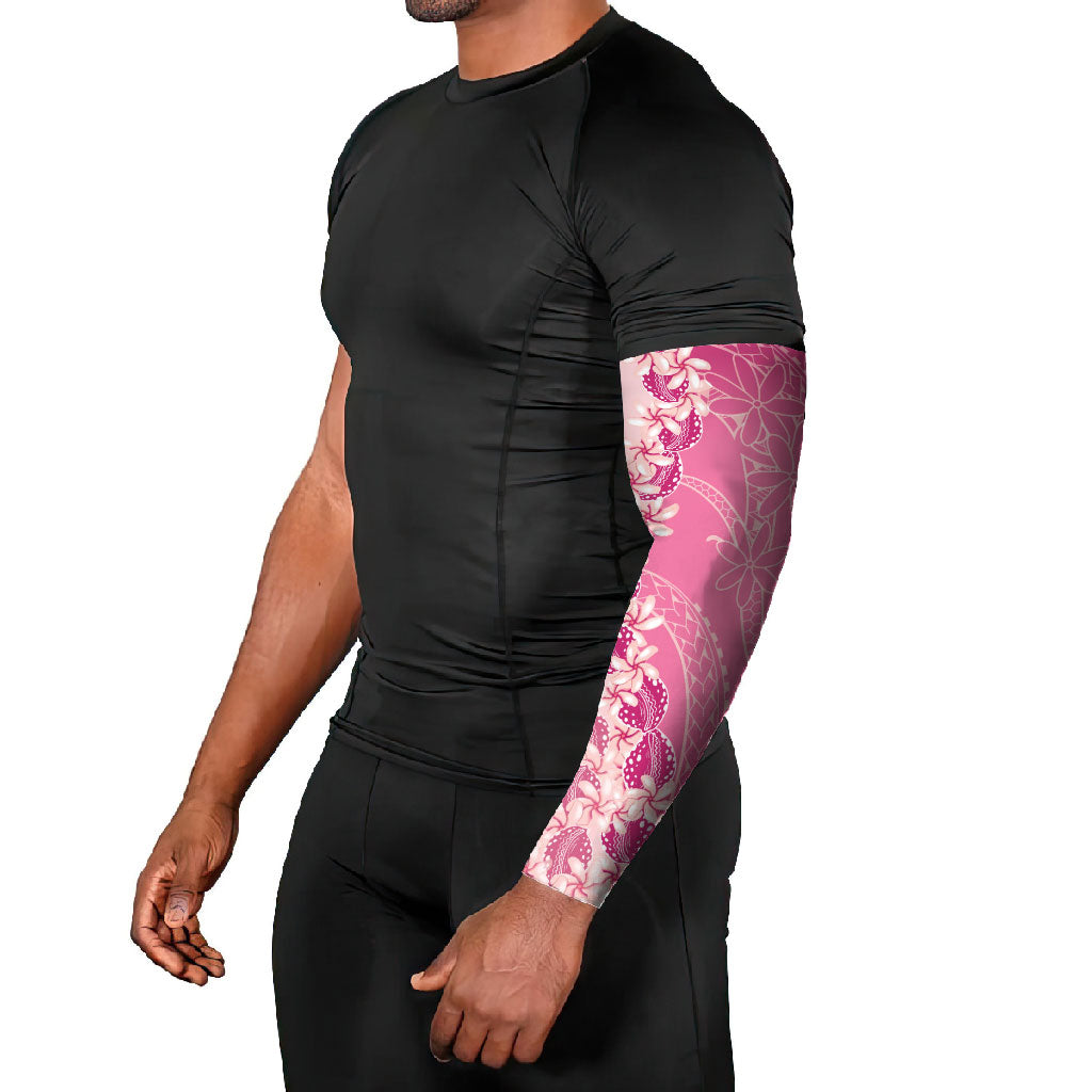 Heiva i Tahiti Arm Sleeves Tahitian Tiare Maori Cowrie Lei Pink
