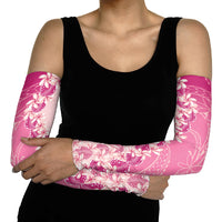 Heiva i Tahiti Arm Sleeves Tahitian Tiare Maori Cowrie Lei Pink