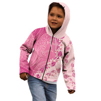 Heiva i Tahiti Kid Hoodie Tahitian Tiare Maori Cowrie Lei Pink