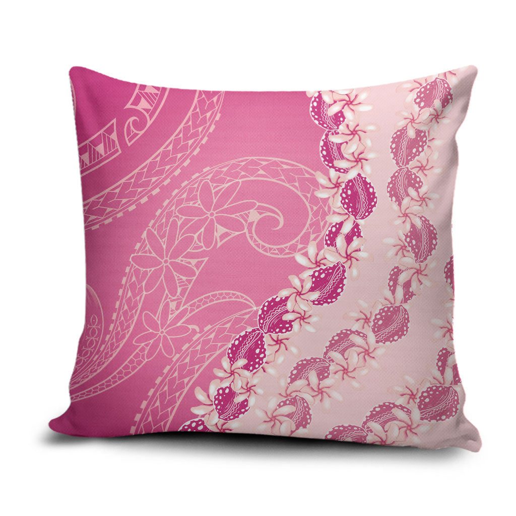 Heiva i Tahiti Pillow Cover Tahitian Tiare Maori Cowrie Lei Pink