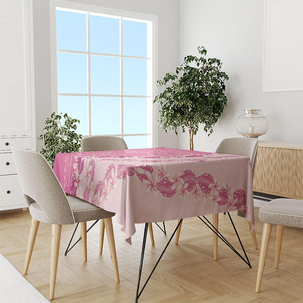 Heiva i Tahiti Tablecloth Tahitian Tiare Maori Cowrie Lei Pink LT14 - Polynesian Pride