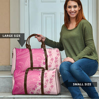 Heiva i Tahiti Travel Bag Tahitian Tiare Maori Cowrie Lei Pink LT14 - Polynesian Pride