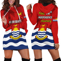 Polynesian Pride Kiribati Independence Day Hoodie Dress Happy 44th Anniversary Flag Style LT14 - Polynesian Pride