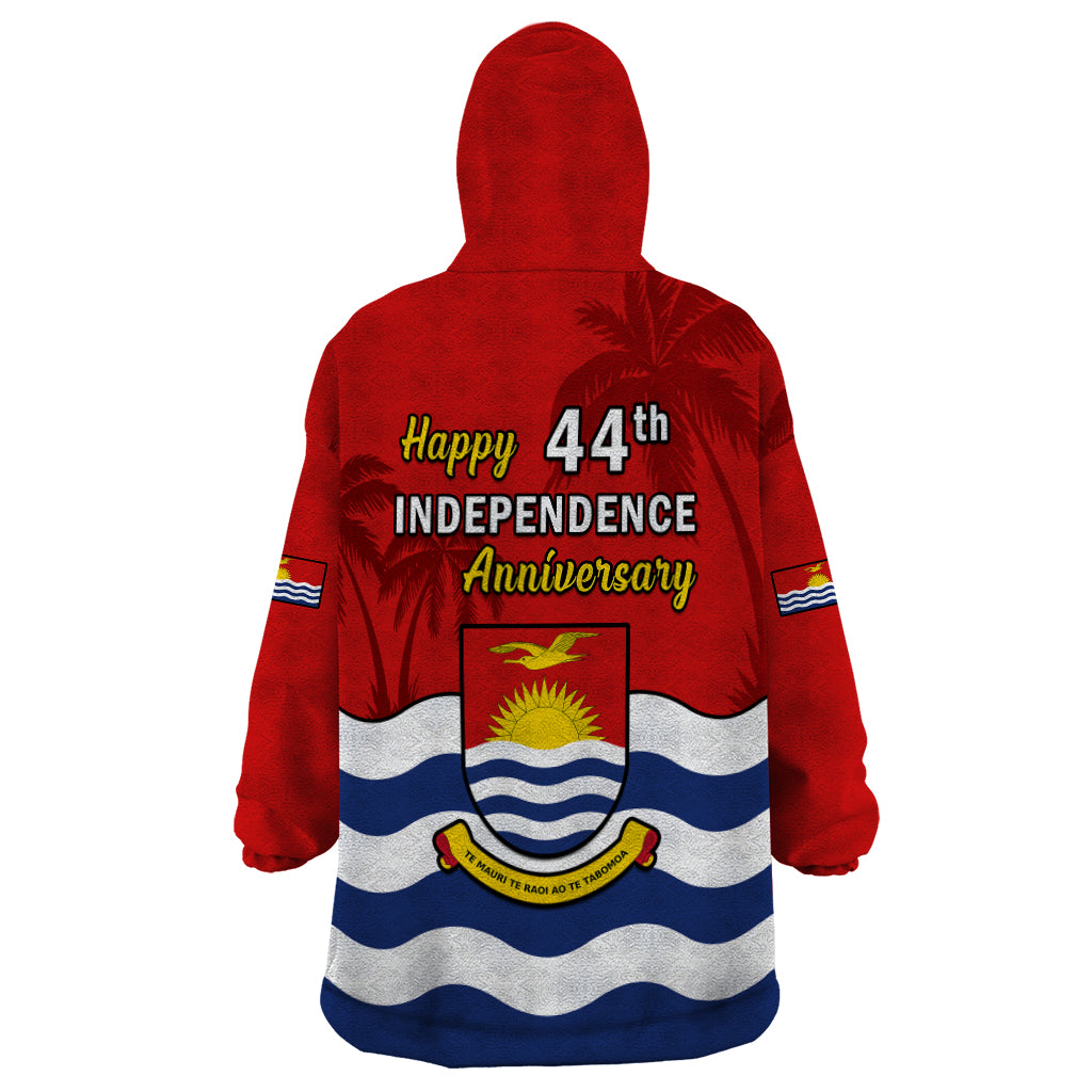 Polynesian Pride Kiribati Independence Day Wearable Blanket Hoodie Happy 44th Anniversary Flag Style LT14 - Polynesian Pride