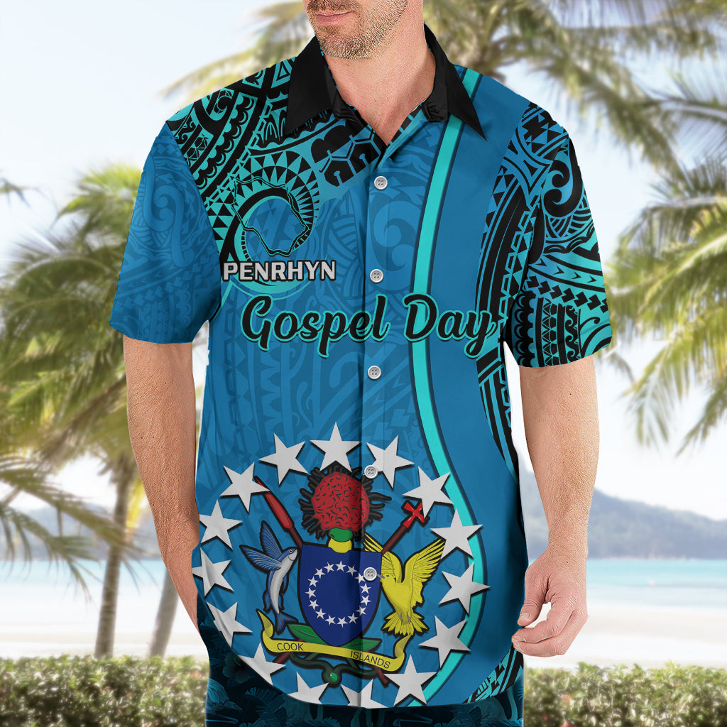 Personalised 13 March Penrhyn Island Gospel Day Hawaiian Shirt Cook Islands Tribal Pattern LT14 - Polynesian Pride