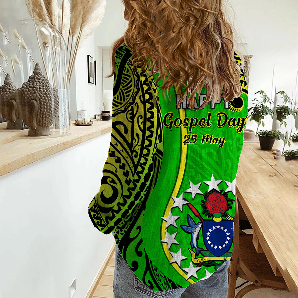 25 May Palmerston Island Gospel Day Women Casual Shirt Cook Islands Tribal Pattern LT14 - Polynesian Pride