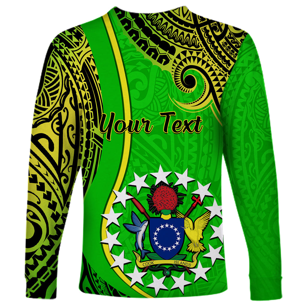 Personalised 25 May Palmerston Island Gospel Day Long Sleeve Shirt Cook Islands Tribal Pattern LT14 - Polynesian Pride