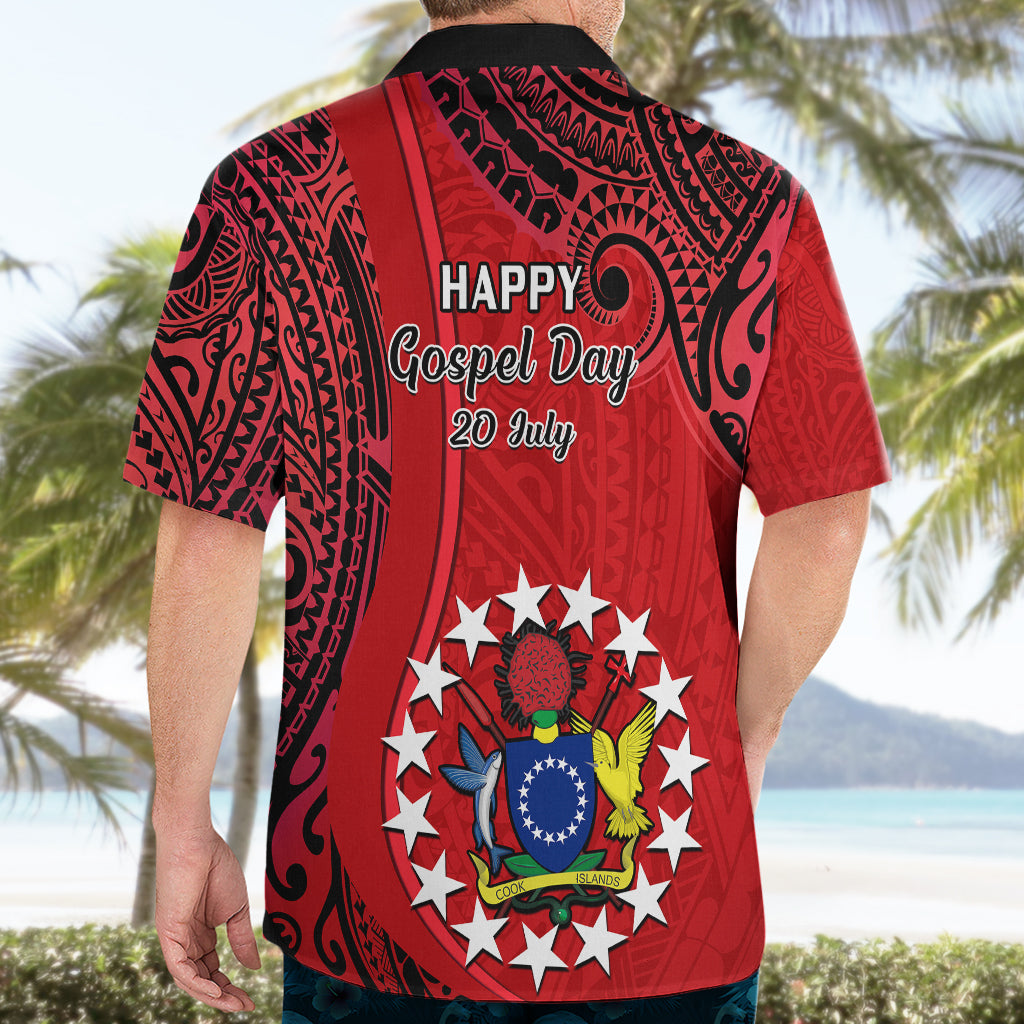 20 July Atiu Island Gospel Day Hawaiian Shirt Cook Islands Tribal Pattern LT14 - Polynesian Pride