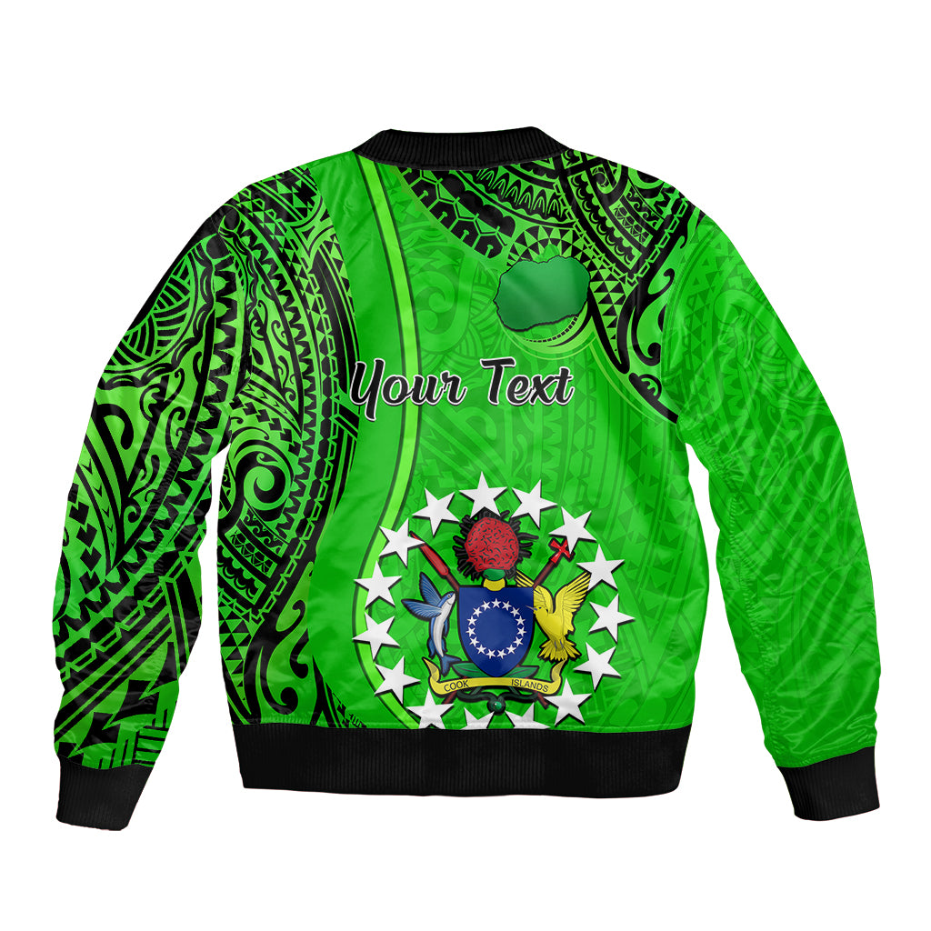 Personalised 25 July Rarotonga Island Gospel Day Bomber Jacket Cook Islands Tribal Pattern LT14 - Polynesian Pride