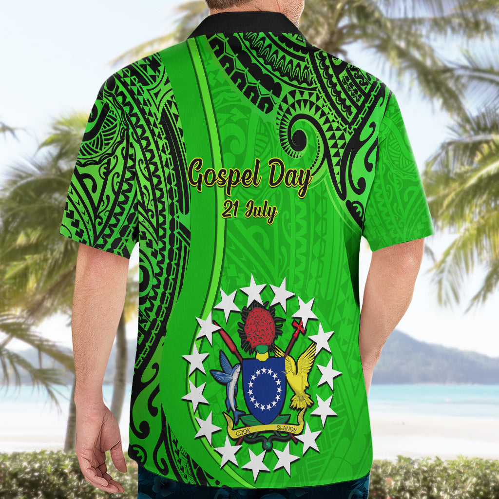 21 July Mitiaro Island Gospel Day Hawaiian Shirt Cook Islands Tribal Pattern LT14 - Polynesian Pride