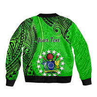 Personalised 21 July Mitiaro Island Gospel Day Bomber Jacket Cook Islands Tribal Pattern LT14 - Polynesian Pride