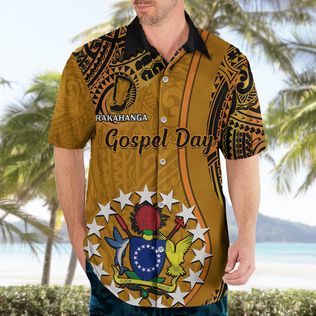 15 August Rakahanga Island Gospel Day Hawaiian Shirt Cook Islands Tribal Pattern LT14 - Polynesian Pride