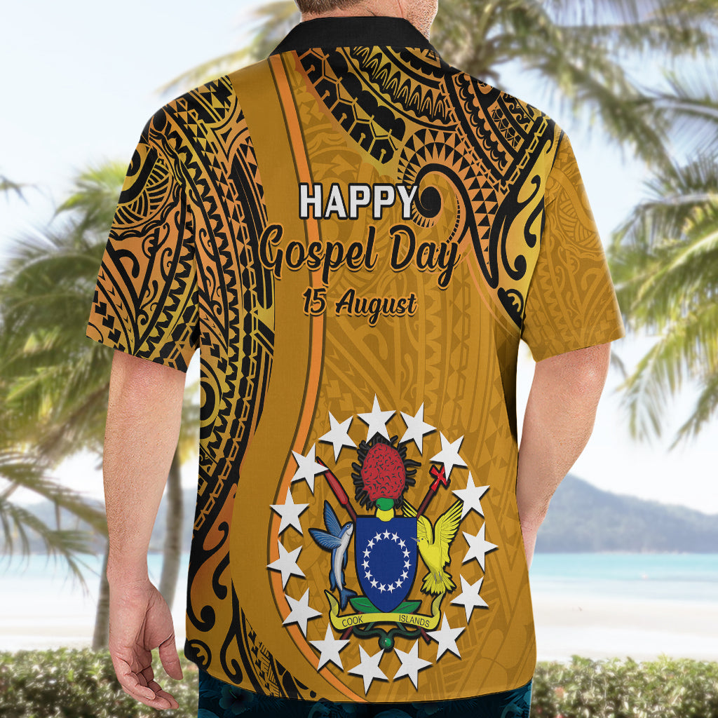 15 August Rakahanga Island Gospel Day Hawaiian Shirt Cook Islands Tribal Pattern LT14 - Polynesian Pride