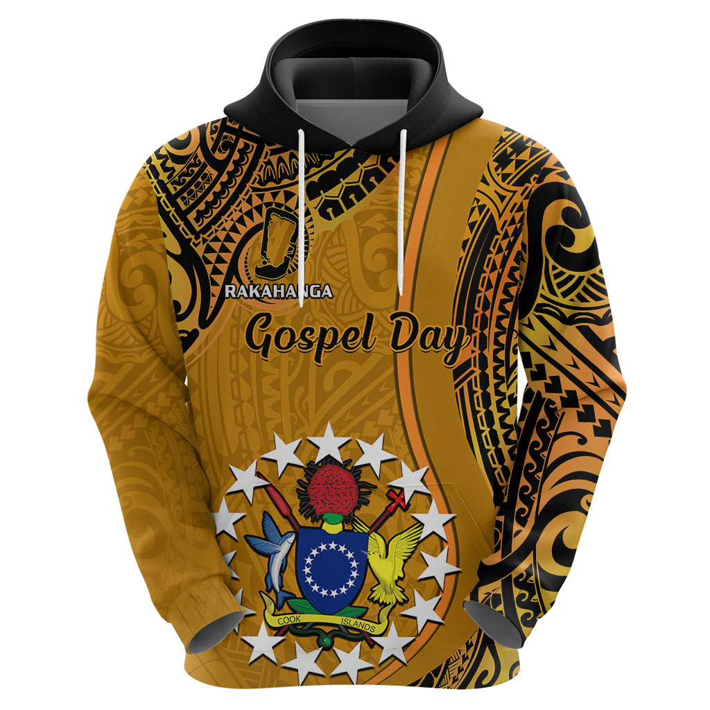 15 August Rakahanga Island Gospel Day Hoodie Cook Islands Tribal Pattern LT14 - Polynesian Pride