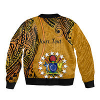 Personalised 15 August Rakahanga Island Gospel Day Bomber Jacket Cook Islands Tribal Pattern LT14 - Polynesian Pride