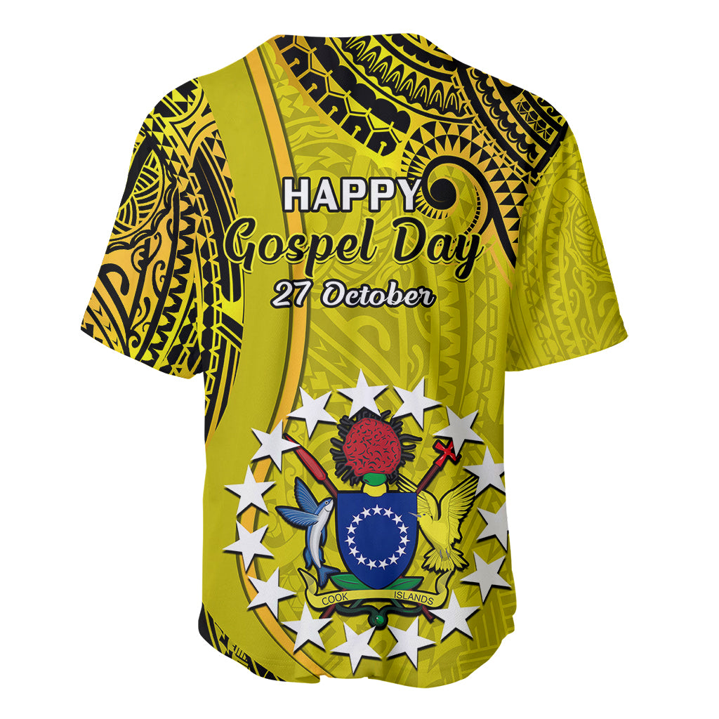 27 October Aitutaki Island Gospel Day Baseball Jersey Cook Islands Tribal Pattern LT14 - Polynesian Pride