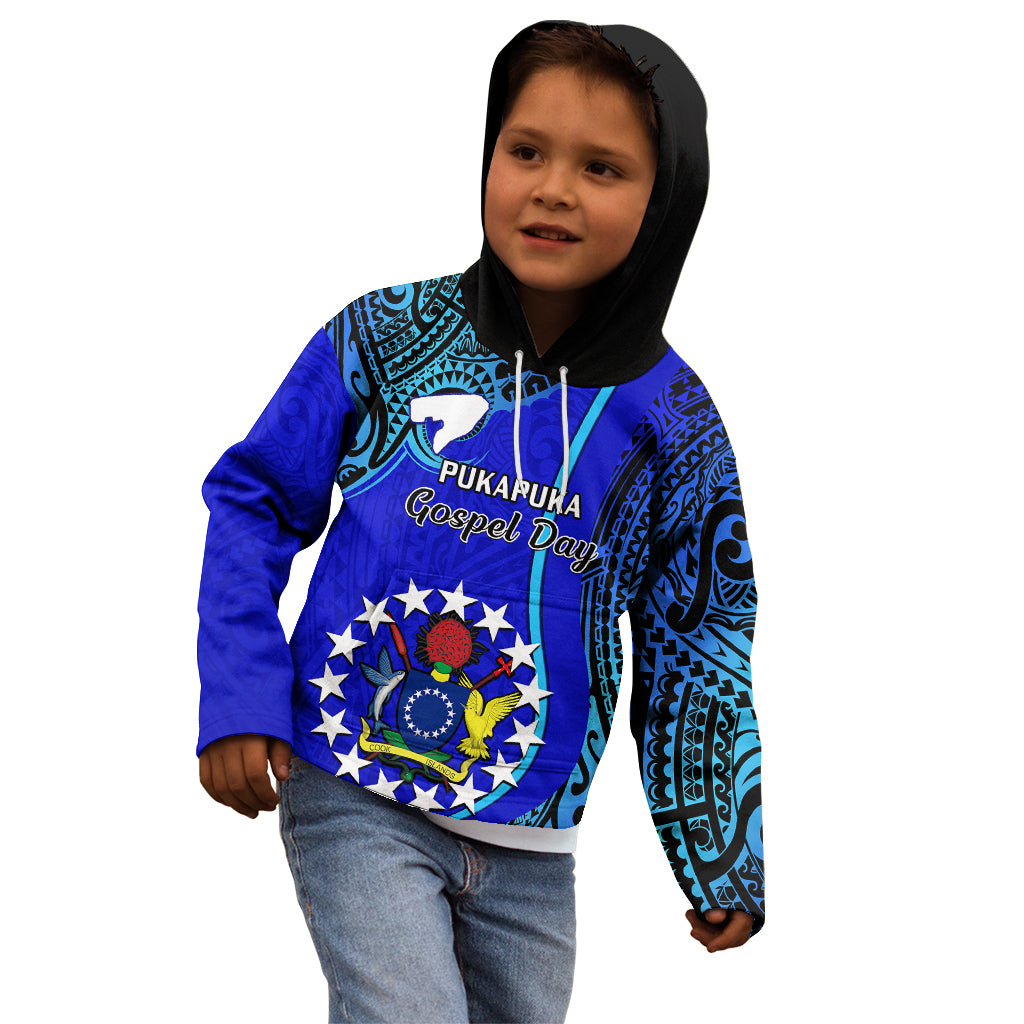 8 December Pukapuka Island Gospel Day Kid Hoodie Cook Islands Tribal Pattern LT14 - Polynesian Pride