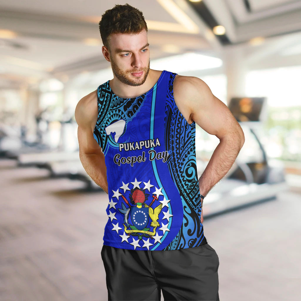 8 December Pukapuka Island Gospel Day Men Tank Top Cook Islands Tribal Pattern LT14 - Polynesian Pride