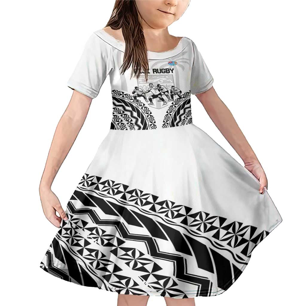 Fiji Tapa Rugby Family Matching Mermaid Dress and Hawaiian Shirt Cibi Dance With Fijian Pattern