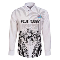 Fiji Tapa Rugby Family Matching Tank Maxi Dress and Hawaiian Shirt Cibi Dance With Fijian Pattern