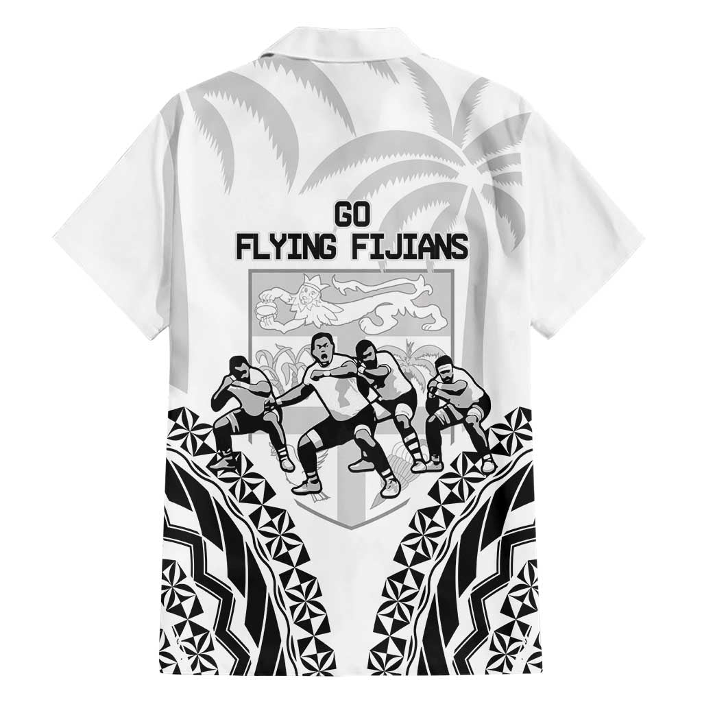 Fiji Tapa Rugby Hawaiian Shirt Cibi Dance With Fijian Pattern