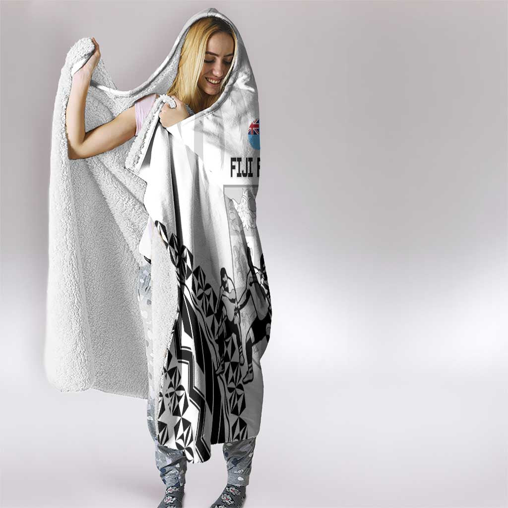 Fiji Tapa Rugby Hooded Blanket Cibi Dance With Fijian Pattern