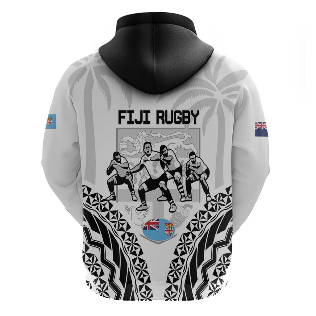 New Zealand And Fiji Tapa Rugby Zip Hoodie Haka Dance Mix Cibi Dance Together