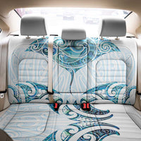 New Zealand Manta Ray Tattoo Back Car Seat Cover Aotearoa Maori Haehae Paua Shell - Polynesian Pride