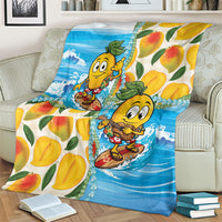 Aloha Hawaii Summer Blanket Hawaiian Lei Surfing Mango Palaka Motifs LT14 - Polynesian Pride