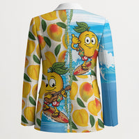 Aloha Hawaii Summer Blazer Hawaiian Lei Surfing Mango Palaka Motifs LT14 - Polynesian Pride