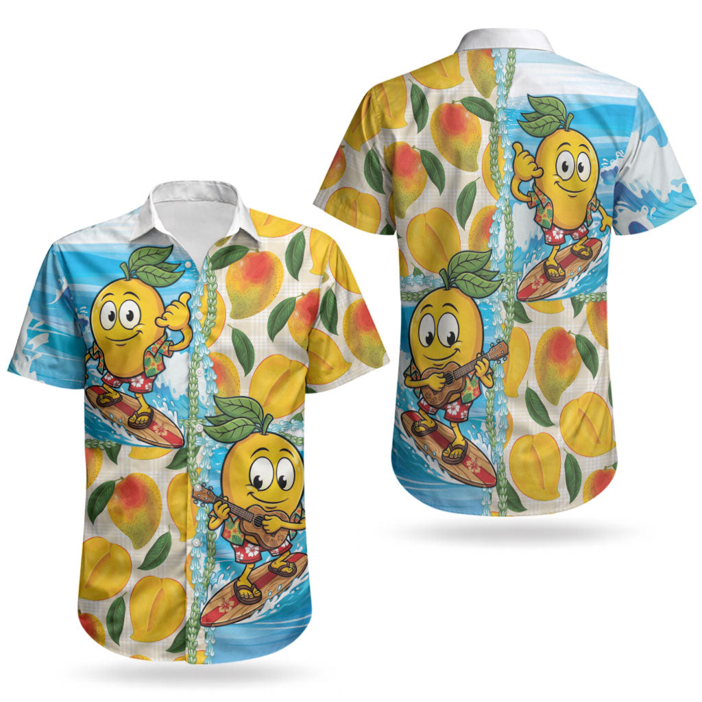 Aloha Hawaii Summer Couples Matching Mermaid Dress and Hawaiian Shirt Hawaiian Lei Surfing Mango Palaka Motifs LT14 - Polynesian Pride