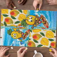 Aloha Hawaii Summer Puzzle Hawaiian Lei Surfing Mango Palaka Motifs LT14 - Polynesian Pride