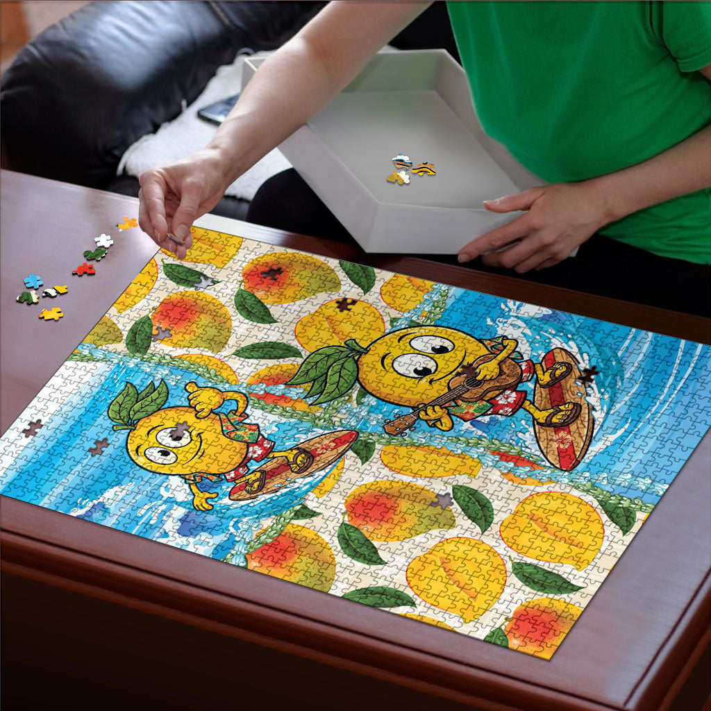 Aloha Hawaii Summer Puzzle Hawaiian Lei Surfing Mango Palaka Motifs LT14 - Polynesian Pride
