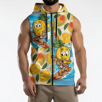 Aloha Hawaii Summer Sleeveless Zip Hoodie Hawaiian Lei Surfing Mango Palaka Motifs LT14 - Polynesian Pride