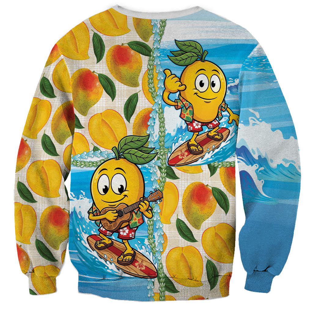 Aloha Hawaii Summer Sweatshirt Hawaiian Lei Surfing Mango Palaka Motifs LT14 - Polynesian Pride