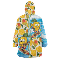 Aloha Hawaii Summer Wearable Blanket Hoodie Hawaiian Lei Surfing Mango Palaka Motifs LT14 - Polynesian Pride