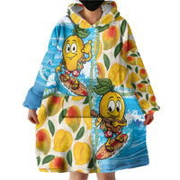 Aloha Hawaii Summer Wearable Blanket Hoodie Hawaiian Lei Surfing Mango Palaka Motifs LT14 - Polynesian Pride