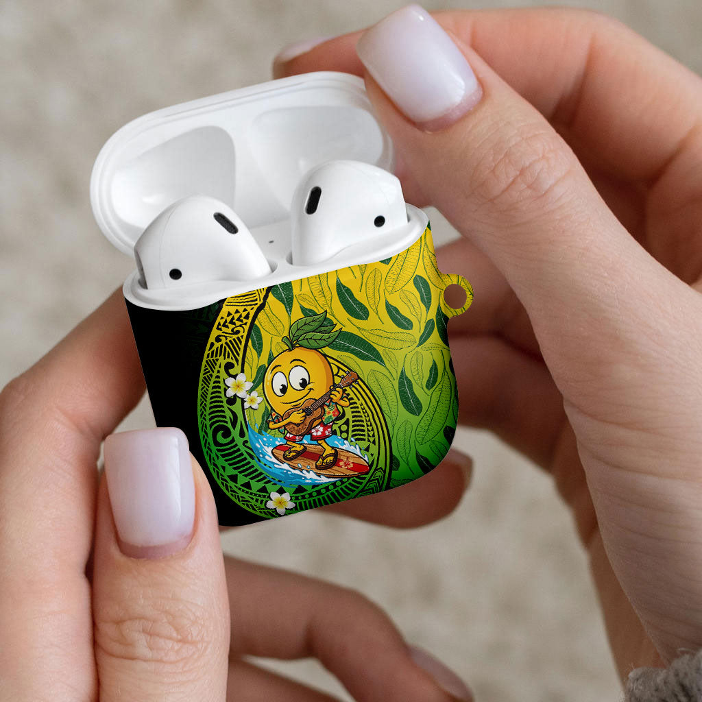 Hawaii Surfing Mango AirPods Case Manako Polynesian Fish Hook LT14 - Polynesian Pride