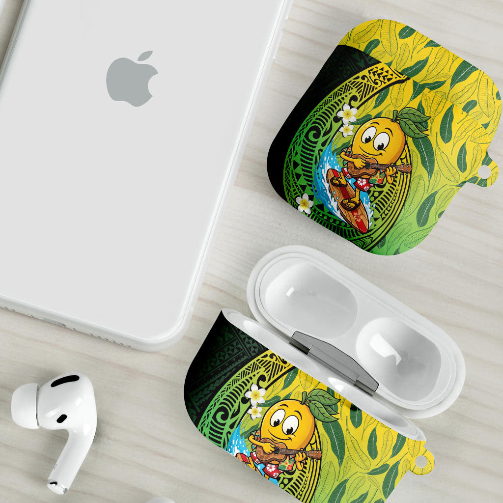 Hawaii Surfing Mango AirPods Case Manako Polynesian Fish Hook LT14 - Polynesian Pride